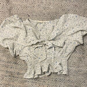 Floral Puff Sleeve Top